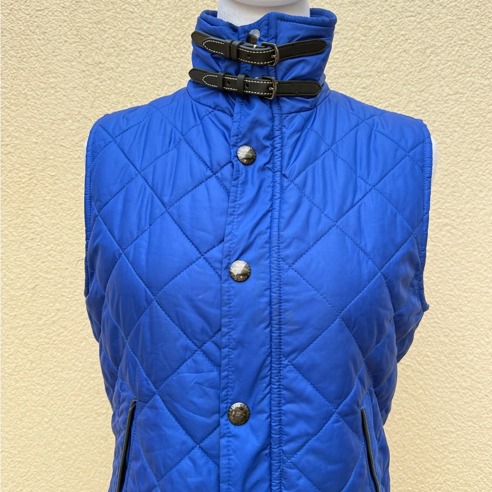 Ralph Lauren blue quilted puffer vest - Picture 3 of 10